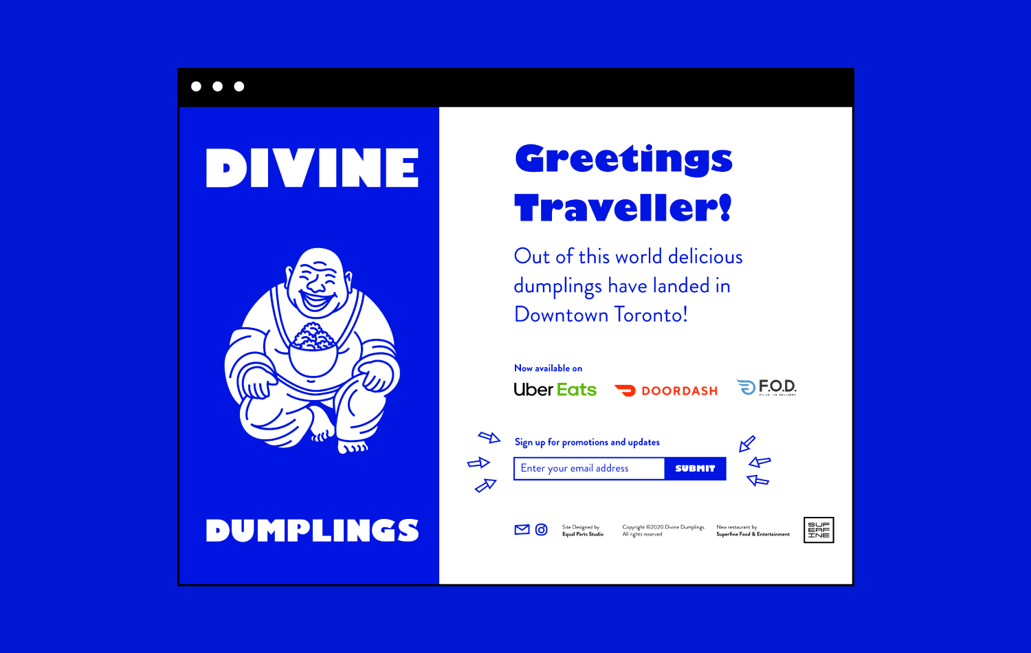 Landing Page Desktop