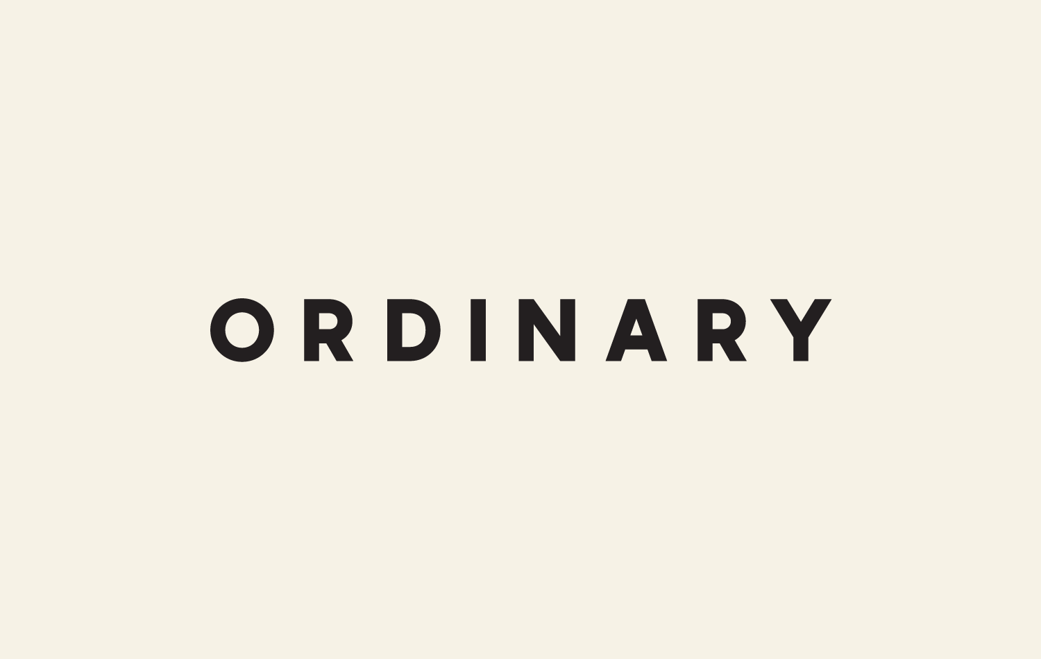 Ordinary Wordmark