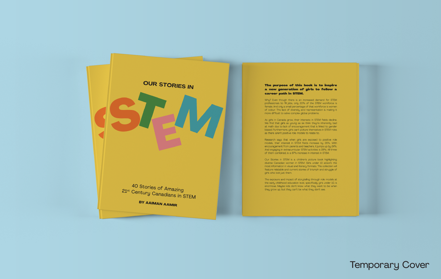 Our Stories In STEM Front and Back Temporary Book Cover