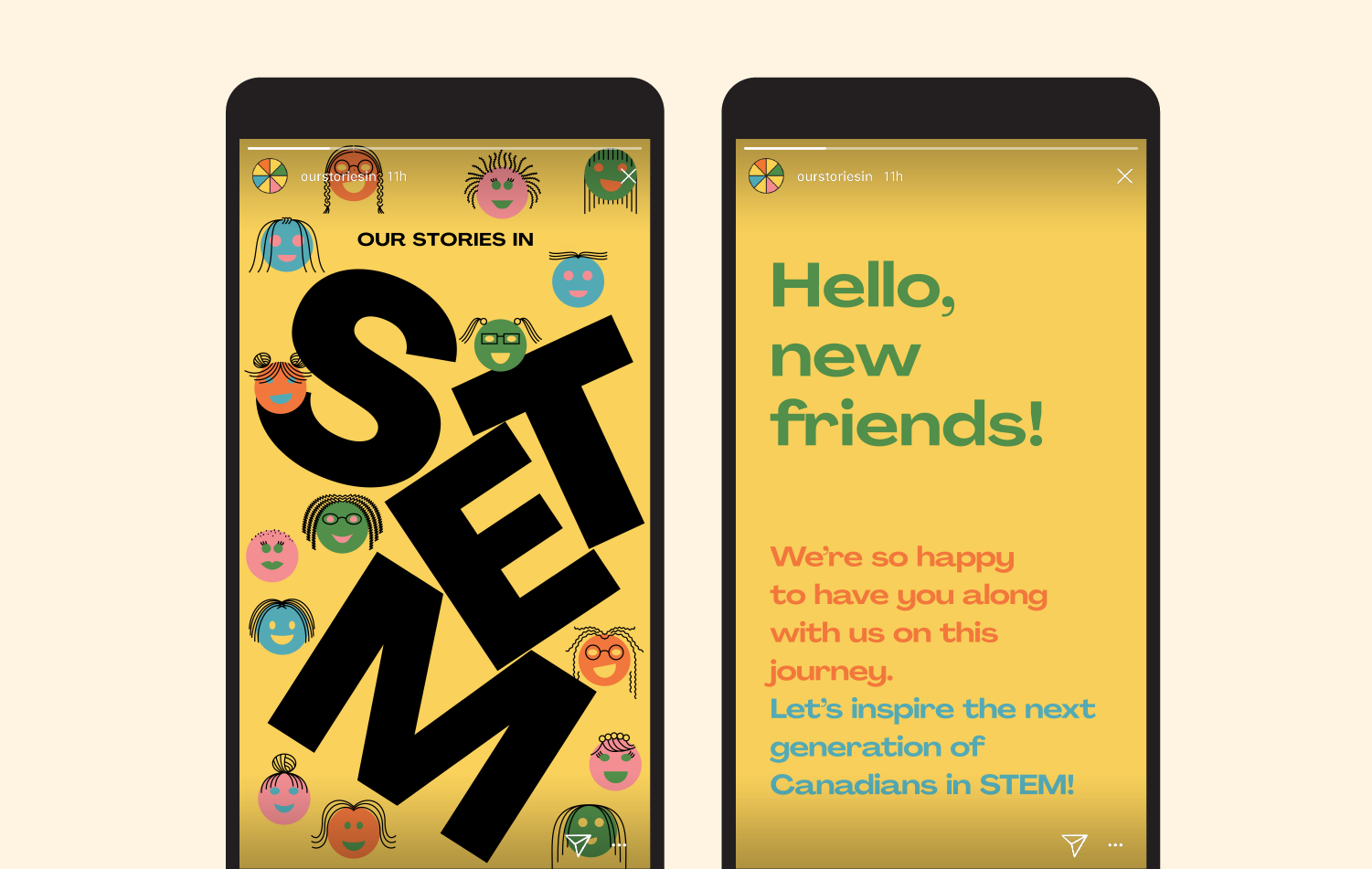Our Stories In STEM Instagram Story Content Templates