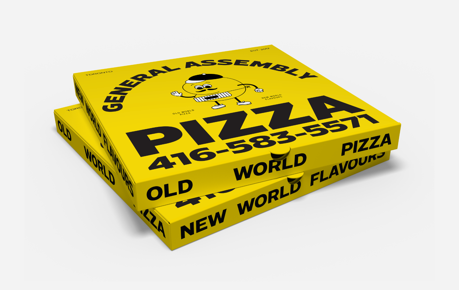 General Assembly Pizza Boxes Stacked