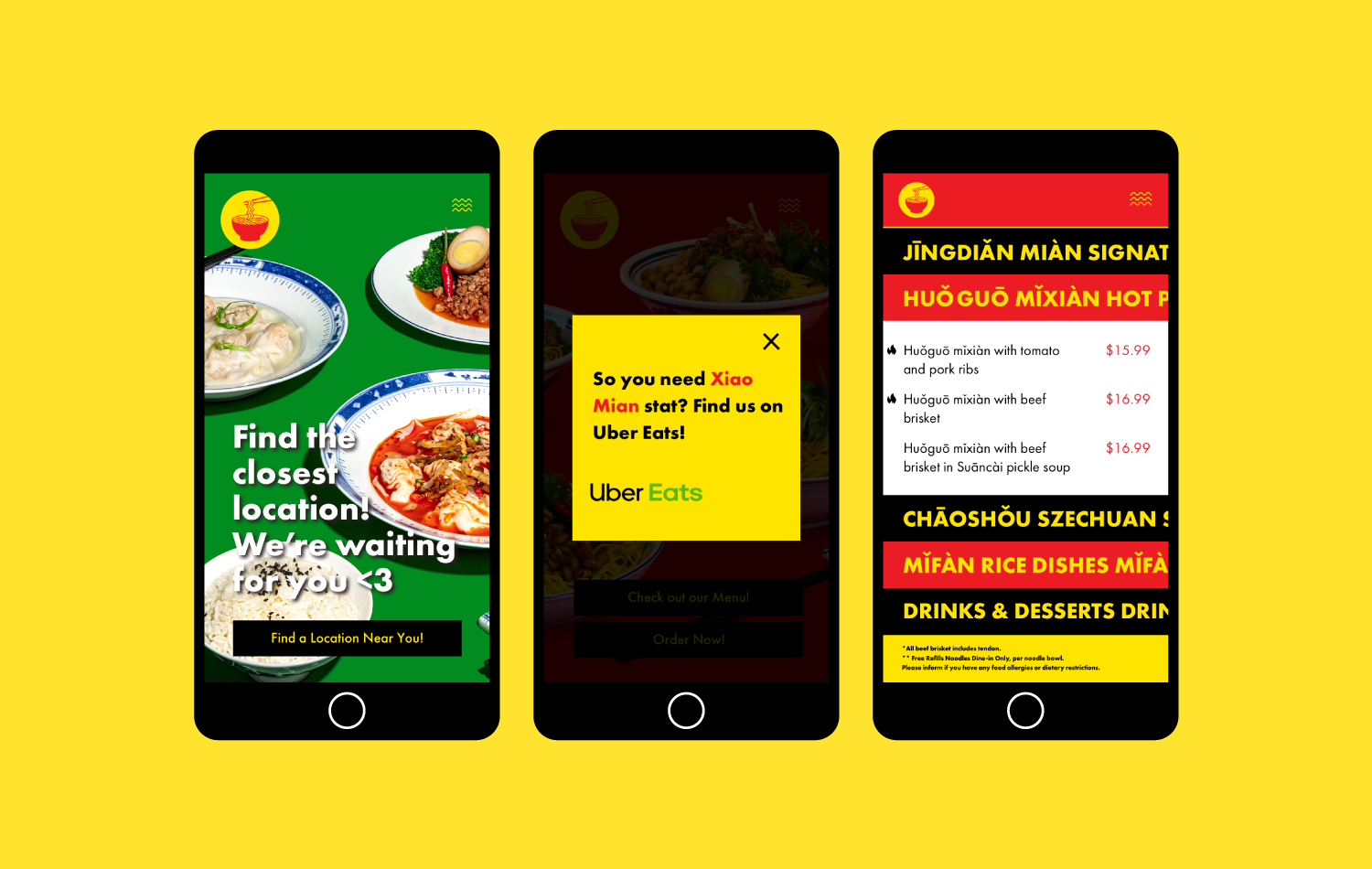 Hey Noodles Mobile Site