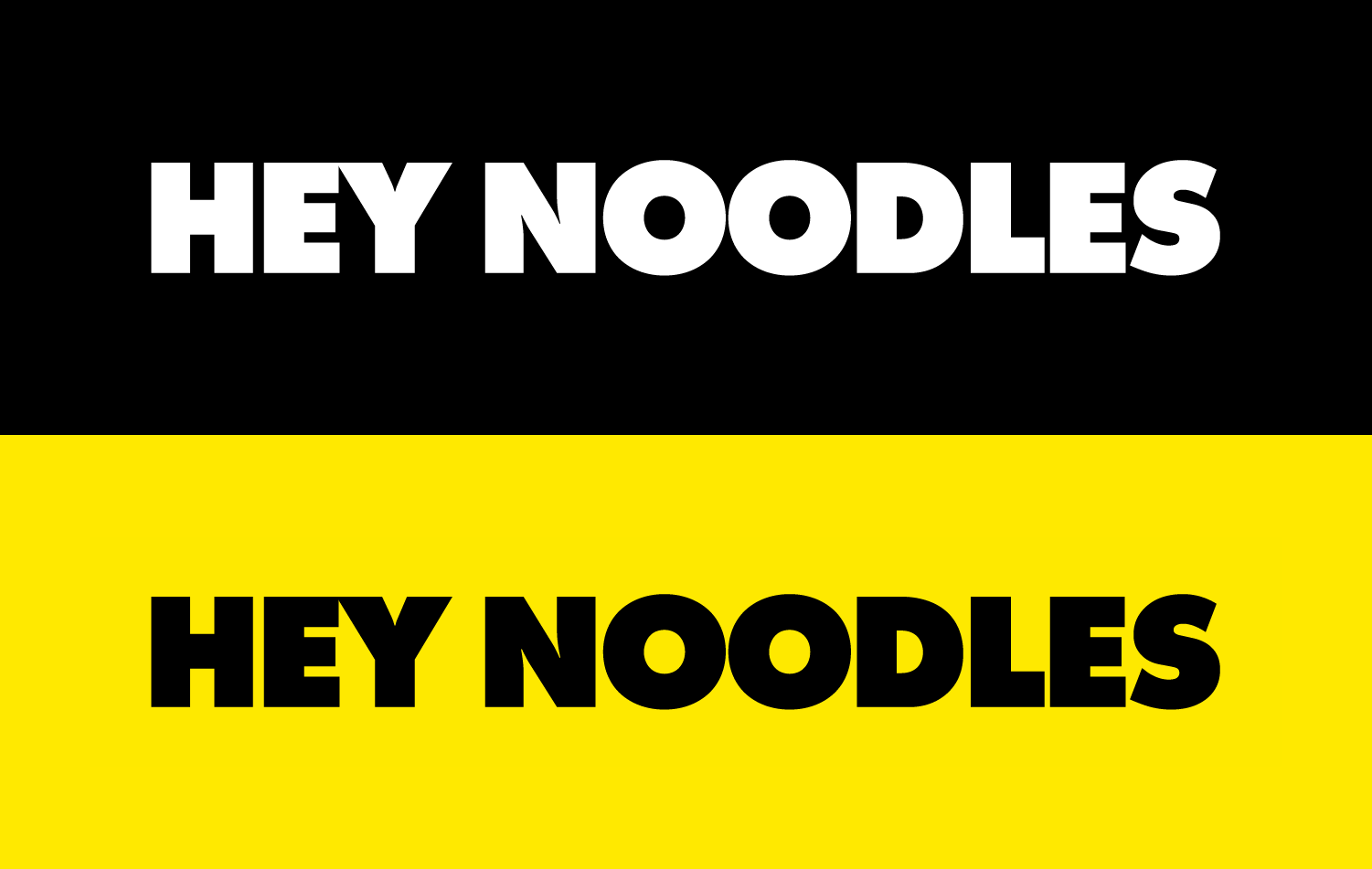 Hey Noodles Wordmark