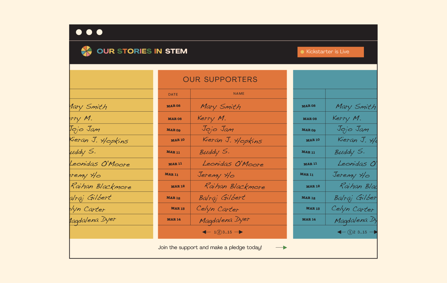 Our Stories In STEM Landing Page
