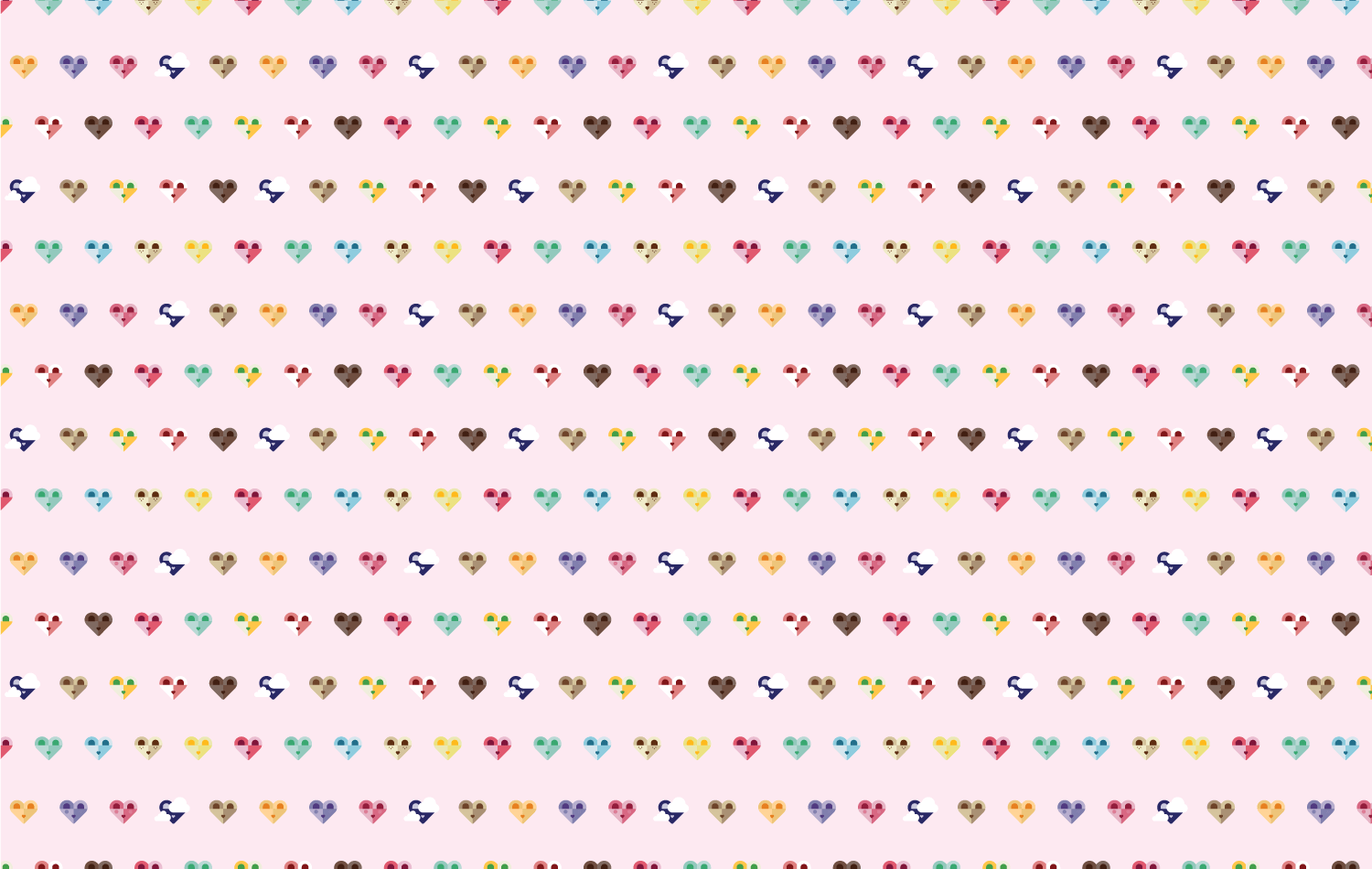 puffy love pattern
